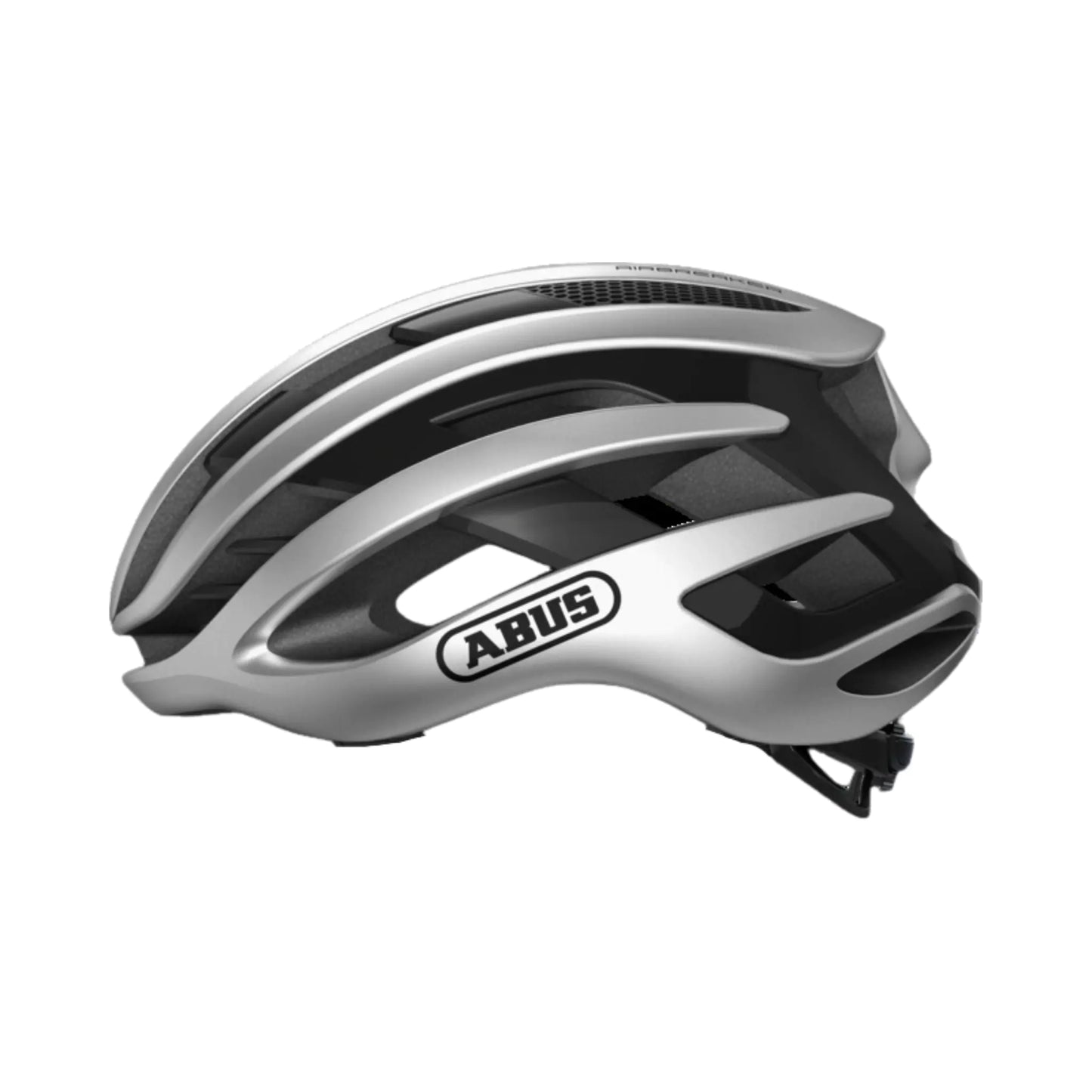 Cascos de bicicleta Abus Airbreaker Plata Brillante Medium